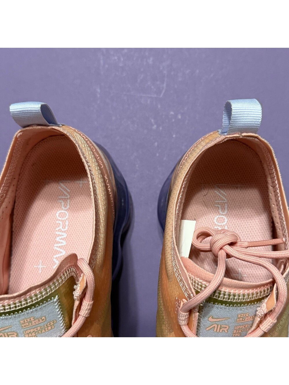 Nike Air VaporMax 2019 Running Shoes Bleached Coral AR6632-603 Women’s Size 9.5 - Picture 4 of 9